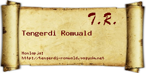 Tengerdi Romuald névjegykártya